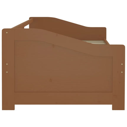3-personers daybed 90x200 cm massivt fyrretræ gyldenbrun