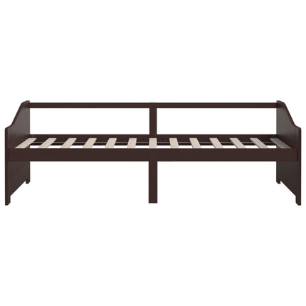 3-personers daybed 90x200 cm massivt fyrretræ mørkebrun