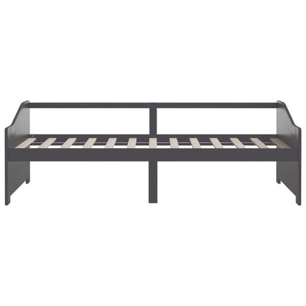 3-personers daybed 90x200 cm massivt fyrretræ mørkegrå