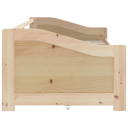3-personers daybed med skuffer 90x200 cm massivt fyrretræ