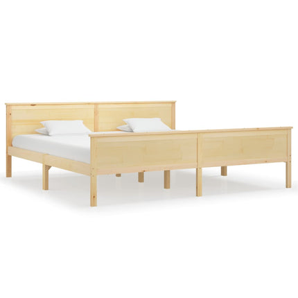sengeramme 200x200 cm massivt fyrretræ