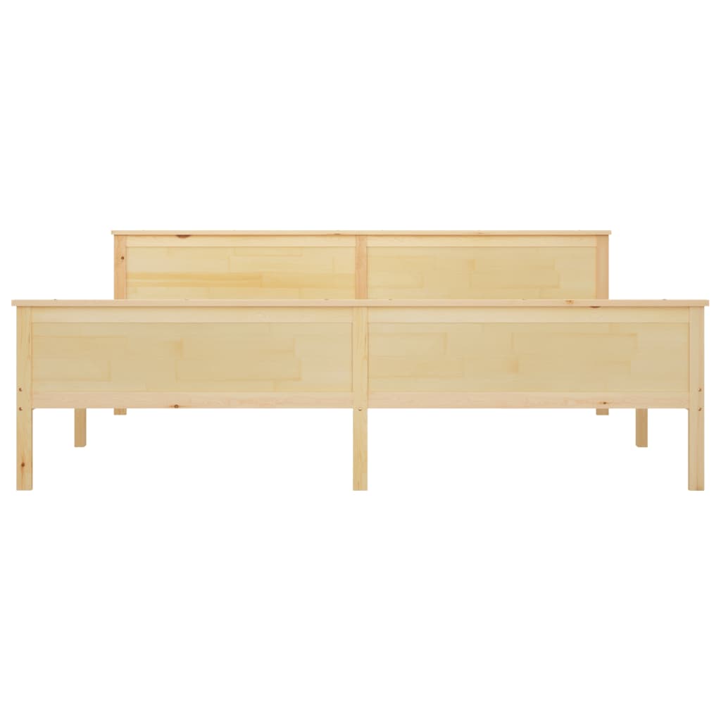 sengeramme 200x200 cm massivt fyrretræ