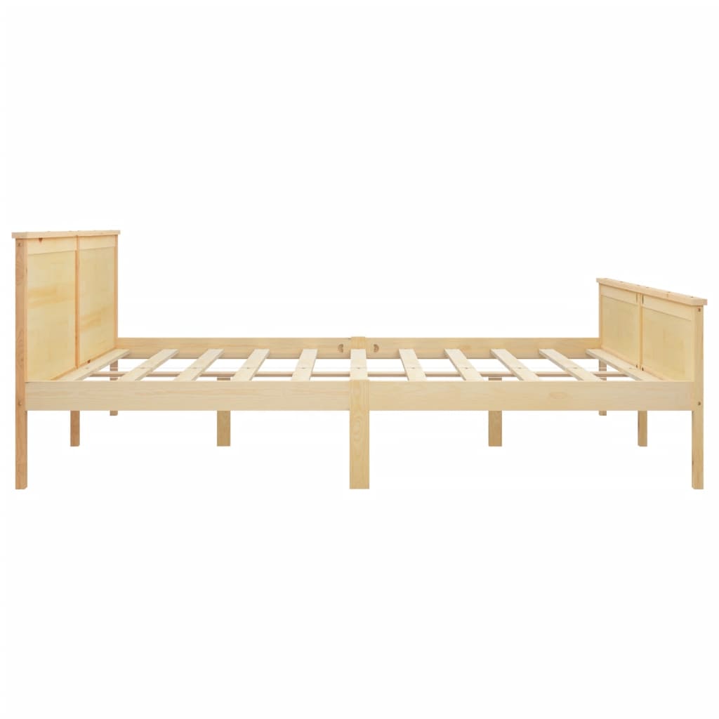 sengeramme 200x200 cm massivt fyrretræ