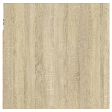 sengeskab 30,5x30x30 cm konstrueret træ sonoma-eg