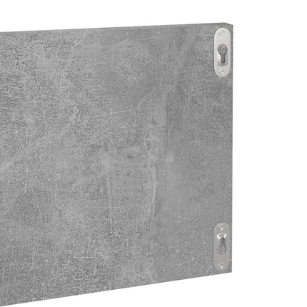 væghylder 4 stk. 80x11,5x18 cm konstrueret træ betongrå