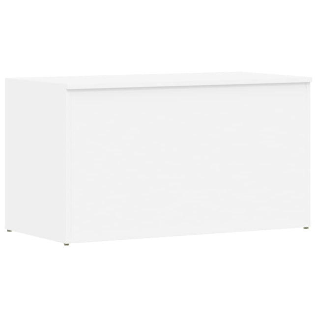 opbevaringskasse 84x42x46 cm konstrueret træ hvid