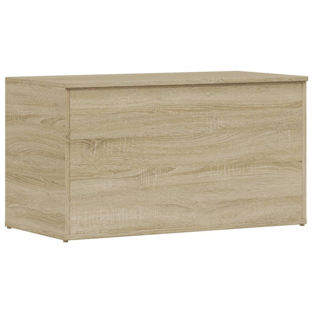 opbevaringskasse 84x42x46 cm konstrueret træ sonoma-eg