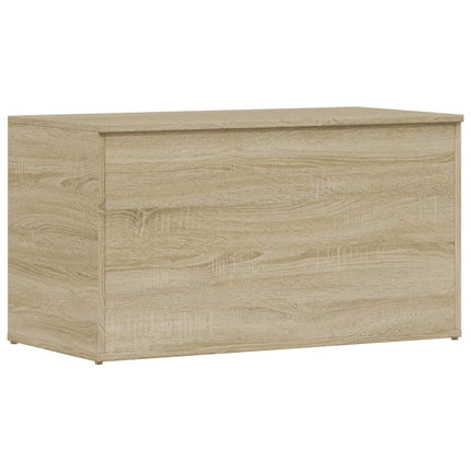 opbevaringskasse 84x42x46 cm konstrueret træ sonoma-eg