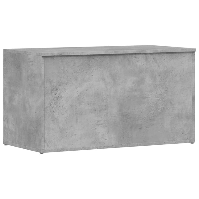 opbevaringskasse 84x42x46 cm konstrueret træ betongrå