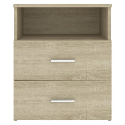 sengeskabe 2 stk. 50x32x60 cm sonoma-eg