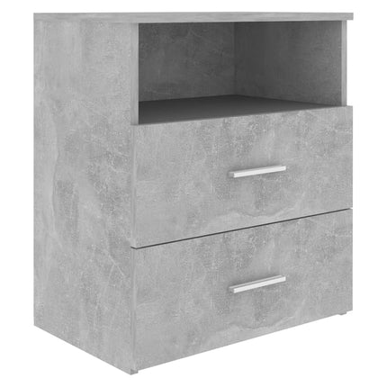 sengeskabe 2 stk. 50x32x60cm betongrå