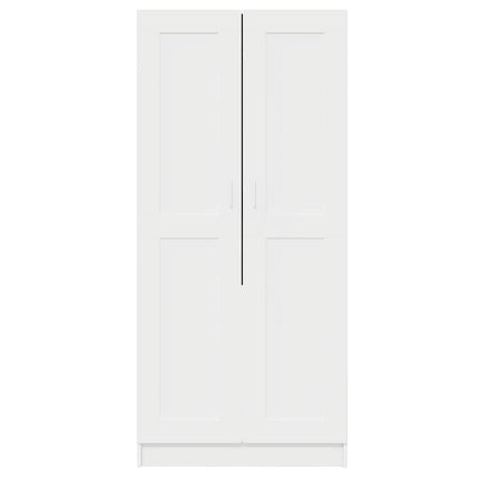 klædeskab 82,5x51,5x180 cm konstrueret træ hvid