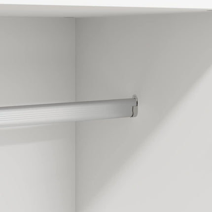 klædeskab 82,5x51,5x180 cm konstrueret træ hvid
