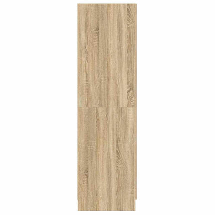 klædeskab 82,5x51,5x180 cm konstrueret træ sonoma-eg