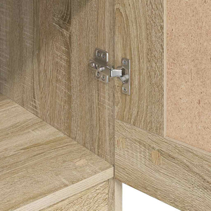 klædeskab 82,5x51,5x180 cm konstrueret træ sonoma-eg