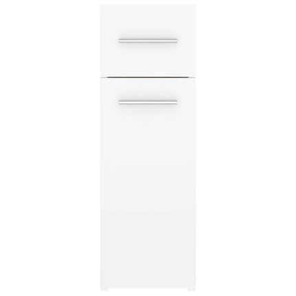 apotekerskab 20x45,5x60 cm konstrueret træ hvid