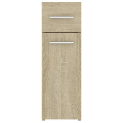 udtræksskab 20x45,5x60 cm konstrueret træ sonoma-eg