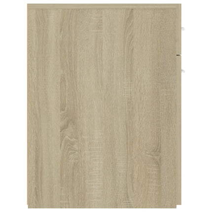 udtræksskab 20x45,5x60 cm konstrueret træ sonoma-eg