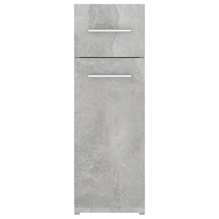 apotekerskab 20x45,5x60 cm konstrueret træ betongrå