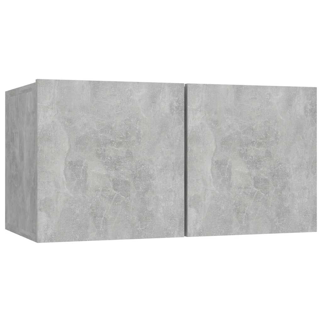 væghængt tv-skab 60x30x30 cm betongrå