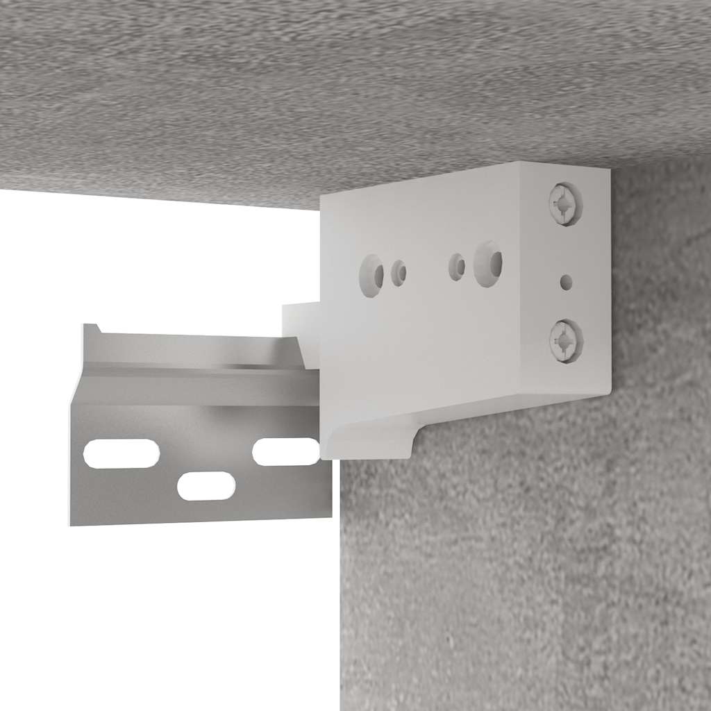 væghængt tv-skab 60x30x30 cm betongrå