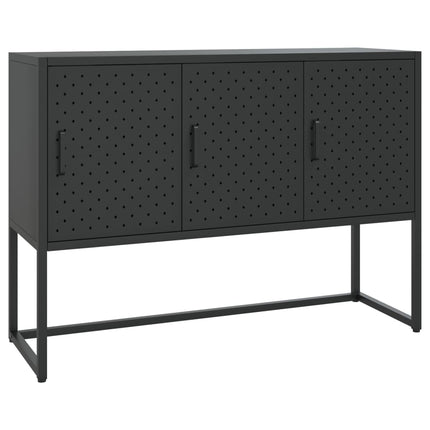 skænk 105x35x75 cm stål sort