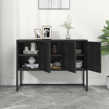 skænk 105x35x75 cm stål sort