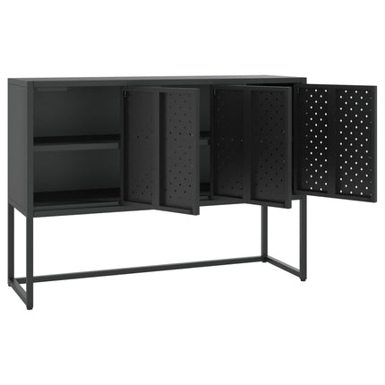 skænk 105x35x75 cm stål sort