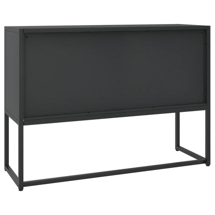 skænk 105x35x75 cm stål sort