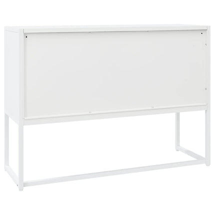 skænk 105x35x75 cm stål hvid