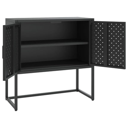 skænk 75x35x75 cm stål sort