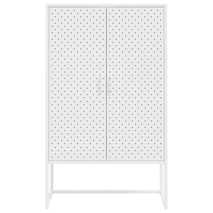 højskab 80x35x135 cm stål hvid