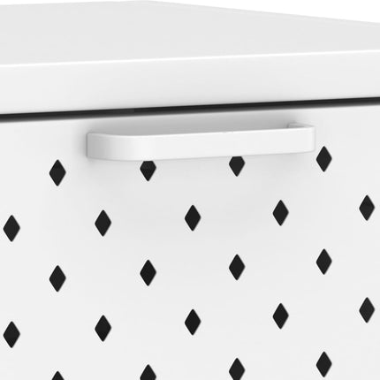 konsolbord 106x35x75 cm stål hvid