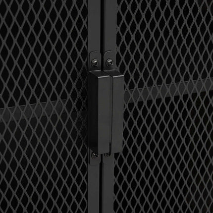 opbevaringsskab 72x36x82 cm metal og MDF grå