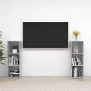 tv-skabe 2 stk. 107x35x37 cm konstrueret træ betongrå