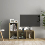 tv-skabe 2 stk. 72x35x36,5 cm konstrueret træ sonoma-eg