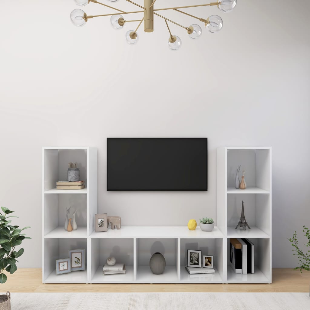 | TV-skab | 3 pcs 37 x 35 x 107.5 cm