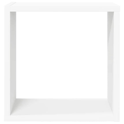 væghylder 2 stk. 30x15x30 cm kubeformet hvid