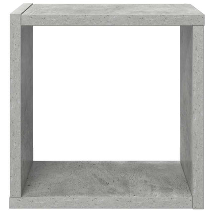 væghylder 4 stk. 26x15x26 cm kubeformet betongrå