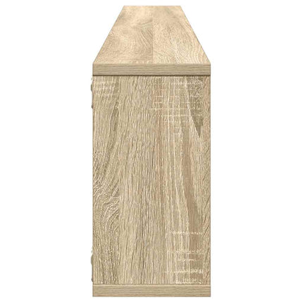 væghylder 2 stk. 100x15x30 cm konstrueret træ sonoma-eg