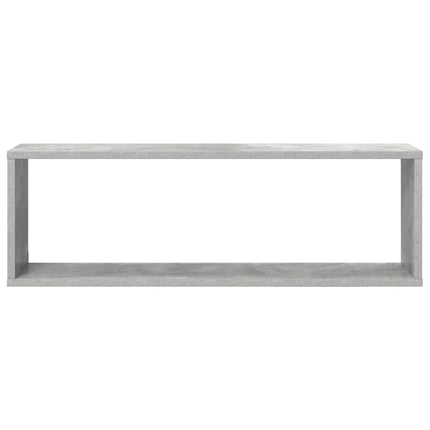 væghylder 2 stk. 80x15x26,5 cm konstrueret træ betongrå