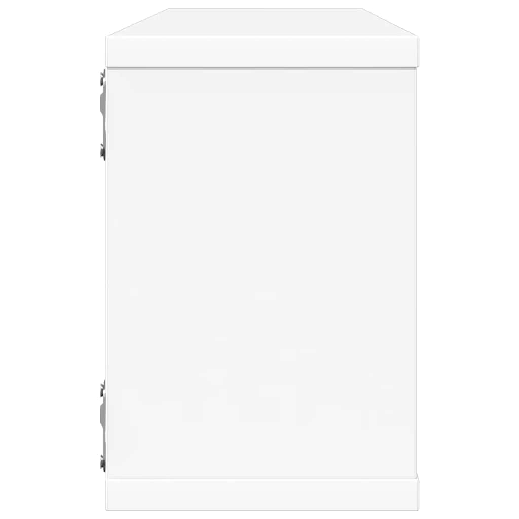 væghylder 4 stk. 60x15x23 cm kubeformet konstrueret træ hvid