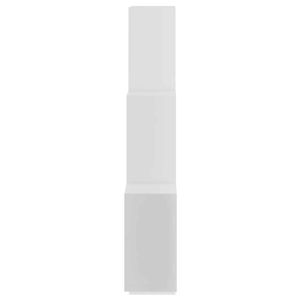 vægreol 78x15x93 cm konstrueret træ hvid
