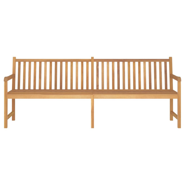 havebænk 228 cm massivt teaktræ