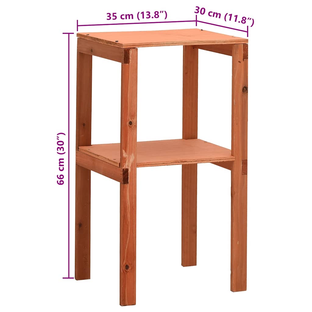redskabsskur til haven 136x75x160 cm massivt grantræ