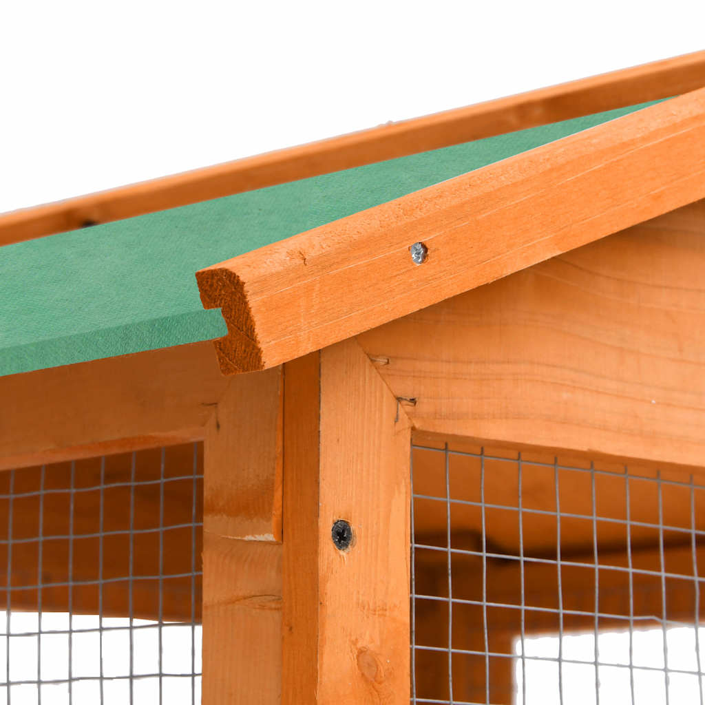 voliere 68x62x166 cm massivt grantræ