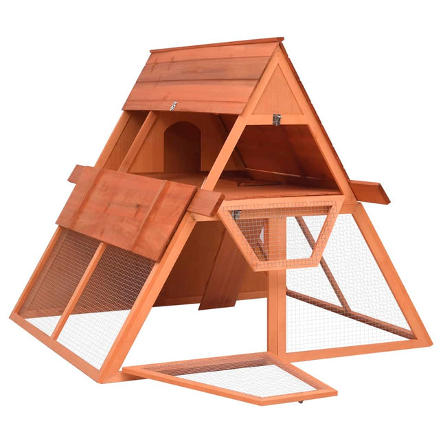 kaninbur 152x127x109,5 cm massivt fyrretræ