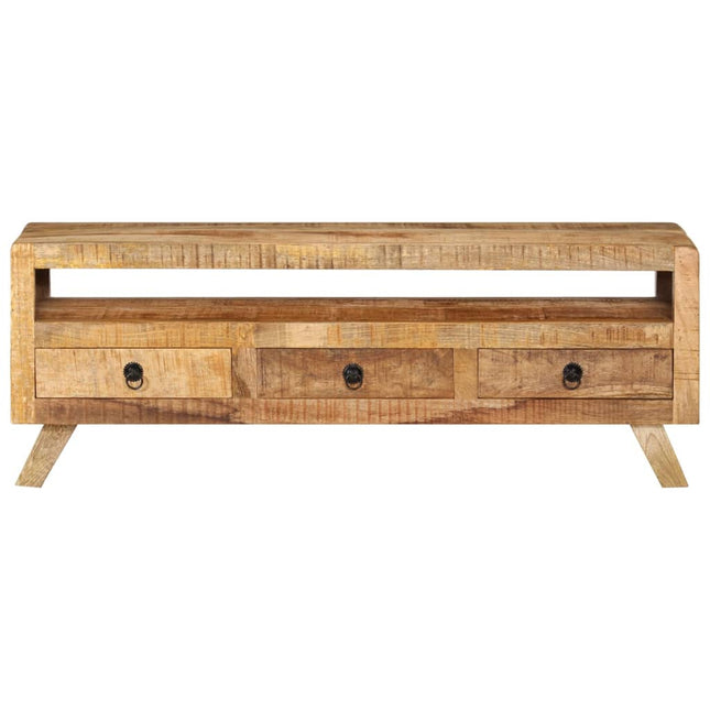 tv-bord 110x30x40 cm massivt mangotræ
