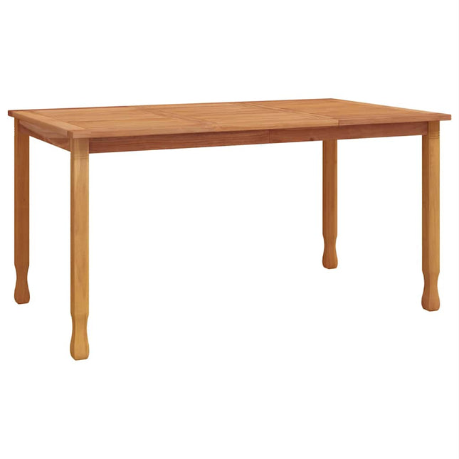 havebord 150x90x75 cm massivt teaktræ