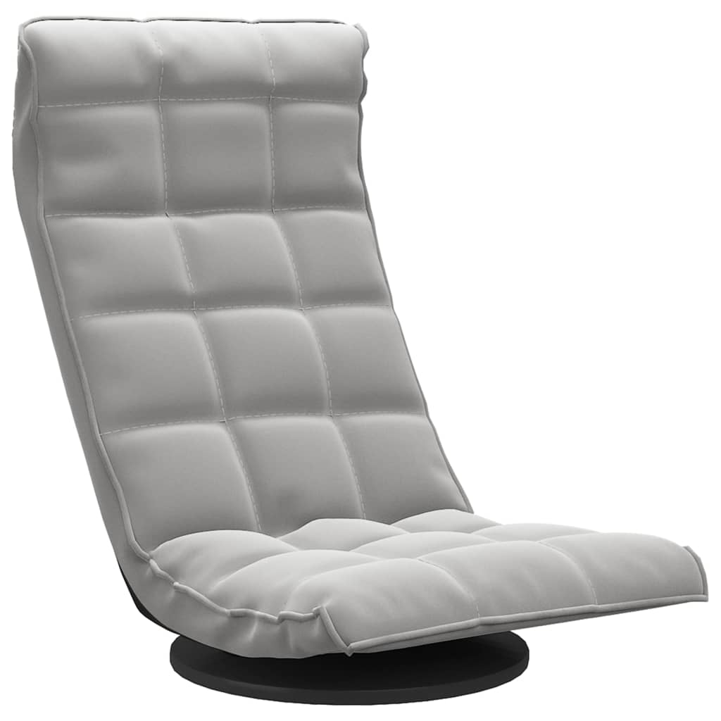 drejelig gulvstol fløjl lysegrå